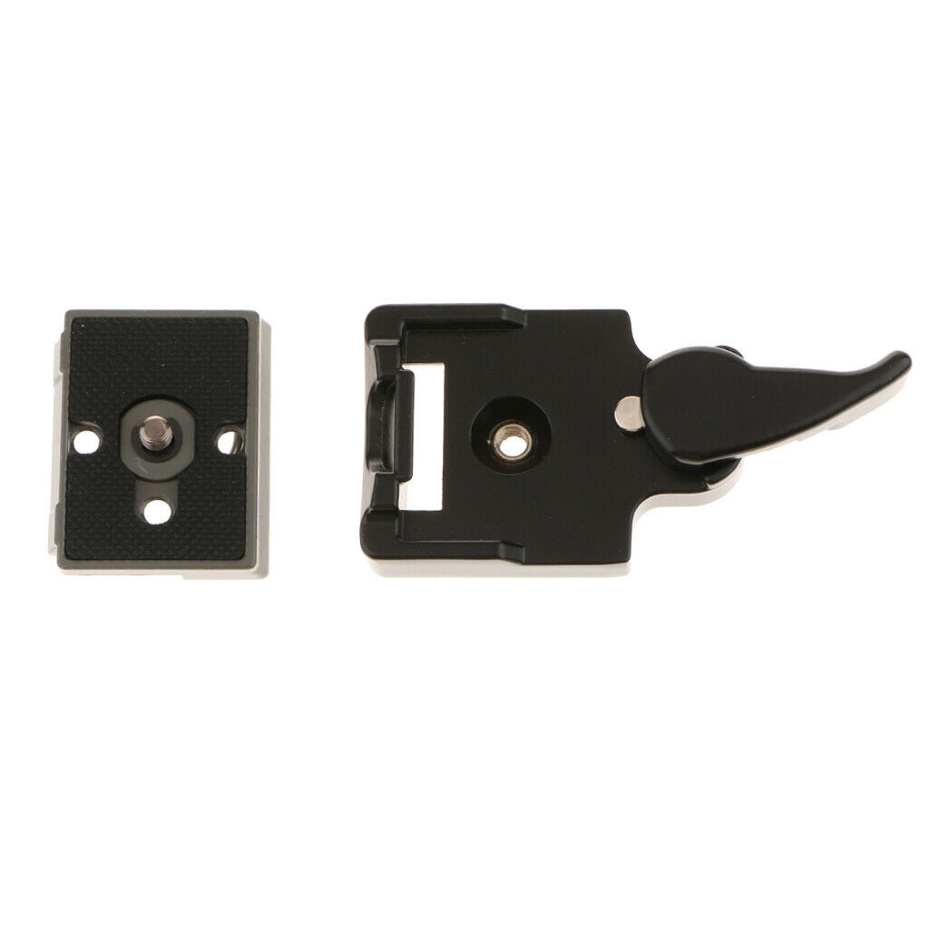 Aluminum Quick Release Plate Clamp 1/4" Screw Adapter Fit for Bogen 3157N,