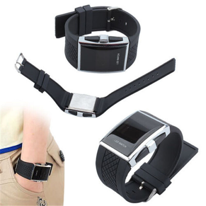 Sport Digital Unisex Watches LED Square Silicone Electronic Fashion Wristwatches