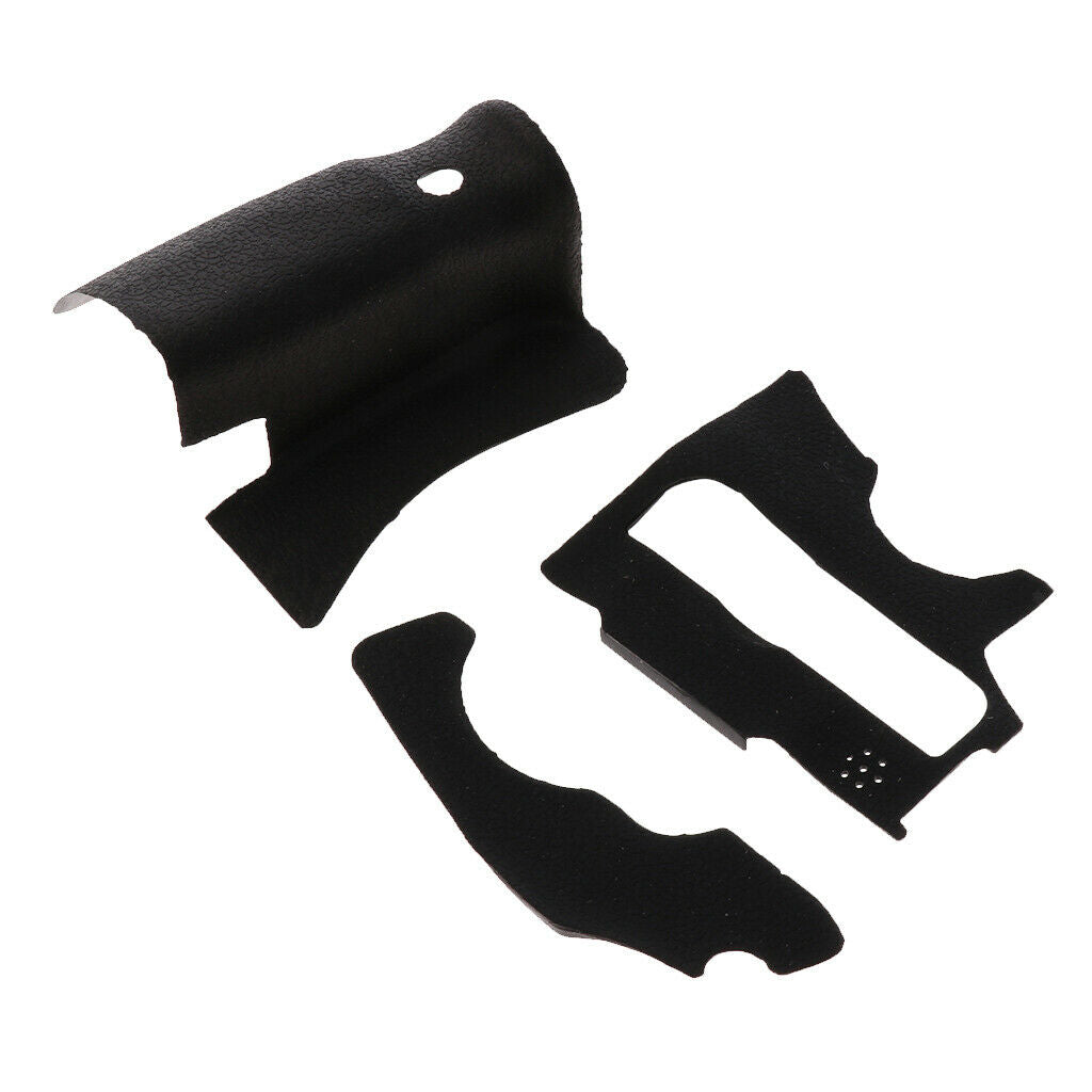 Set of 3 Durable Grip Rubber Unit for Canon 60D DSLR Cam Rubber Replacement New