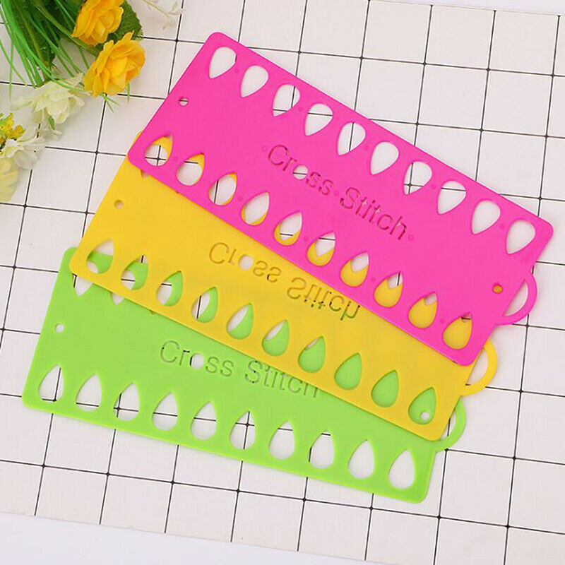 Durable Plastic Cross Stitch Row Line Board Embroidery Thread Yarn Organi.l8
