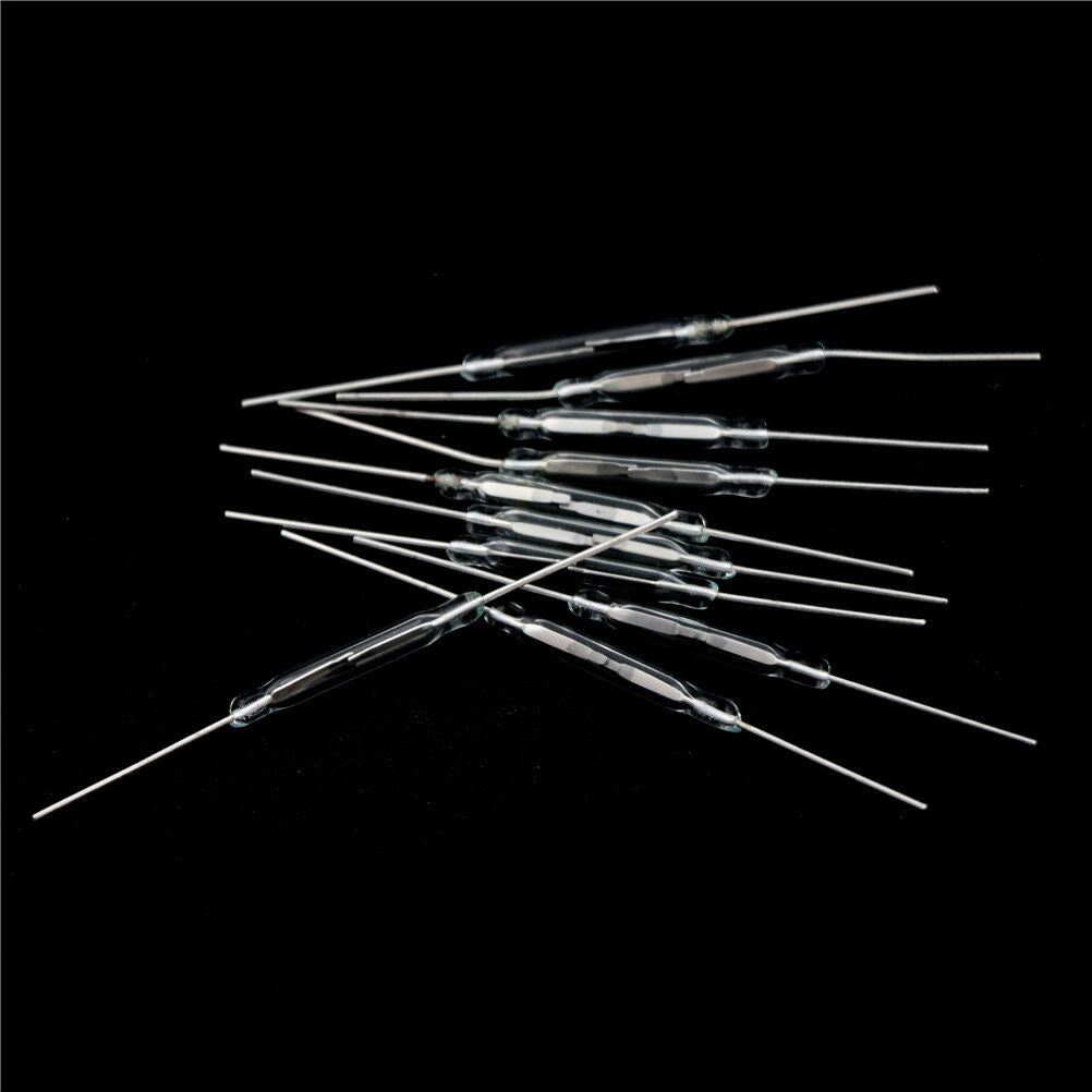 10Pcs 3*20mm Glass Magnetic Induction Reed Switch MagSwitch Normally Open DD