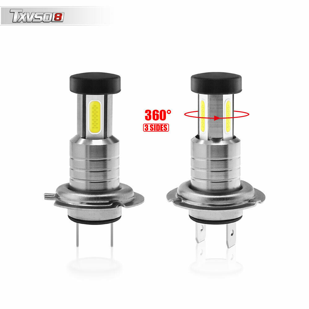 M7 MAX H7 6000K White 55W 13000LM Car LED Bulbs Headlights Set Kit
