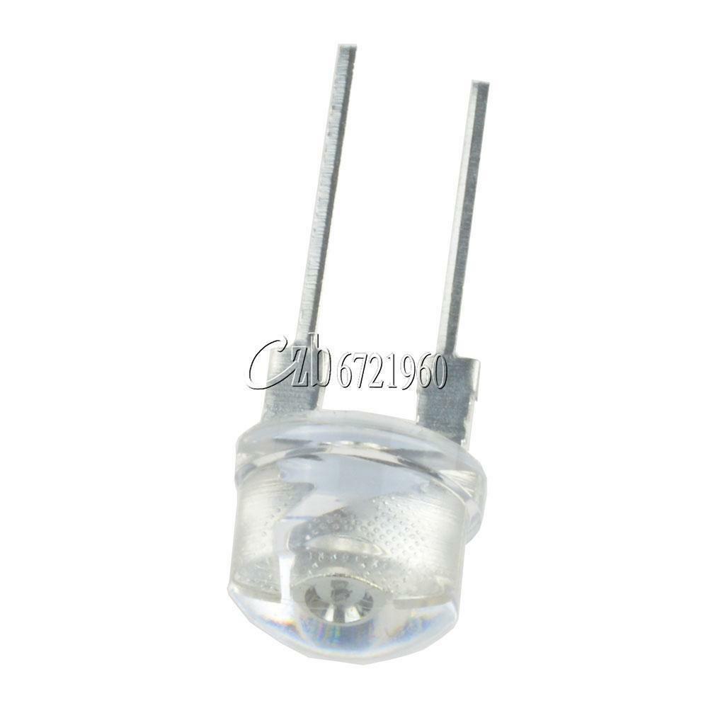 10PCS 8mm 0.5W Straw hat white LED High-Power Emitting Diode Light