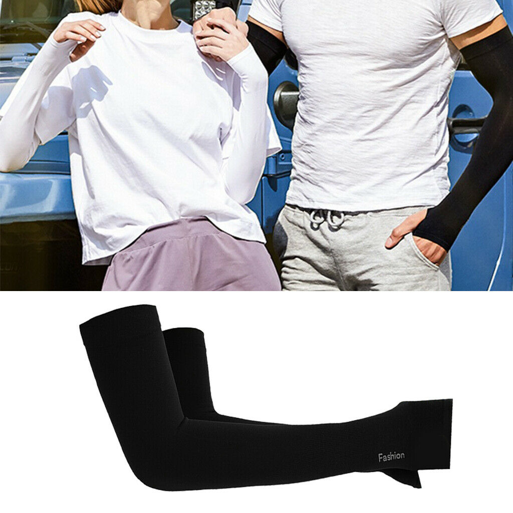 Cooling Arm Sleeves Sun-Block Protector Golf Basketball Tennis Running
