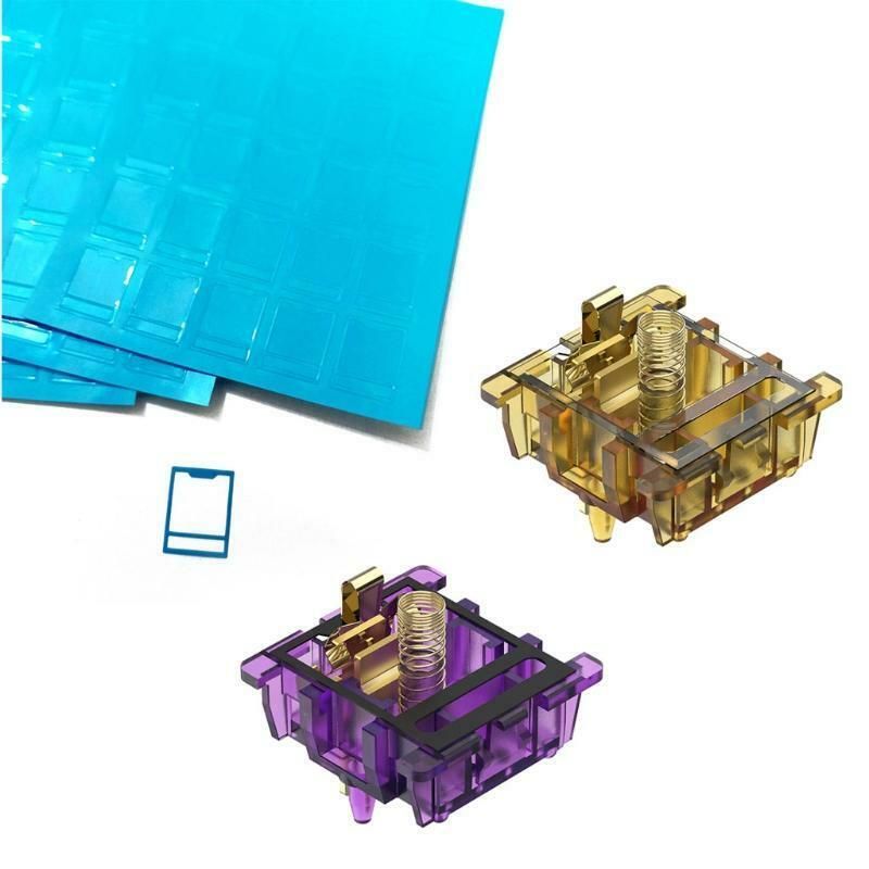 120pcs 0.15mm HTV+PC Double Layer Keyboard Switch Film for Mechanical Keyboard