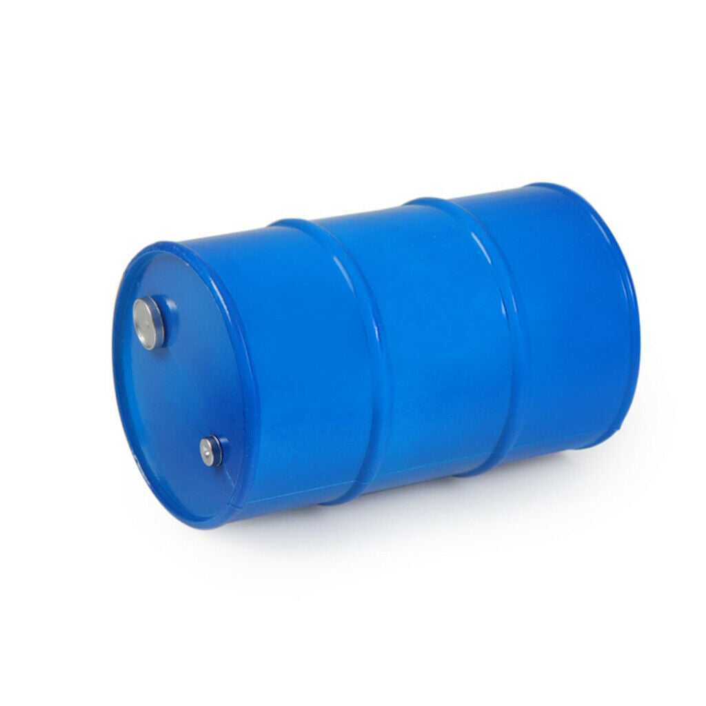 4 lot Simulation Oil Drum for 1:10 RC Crawler Car Decoration Toys DIY Blue