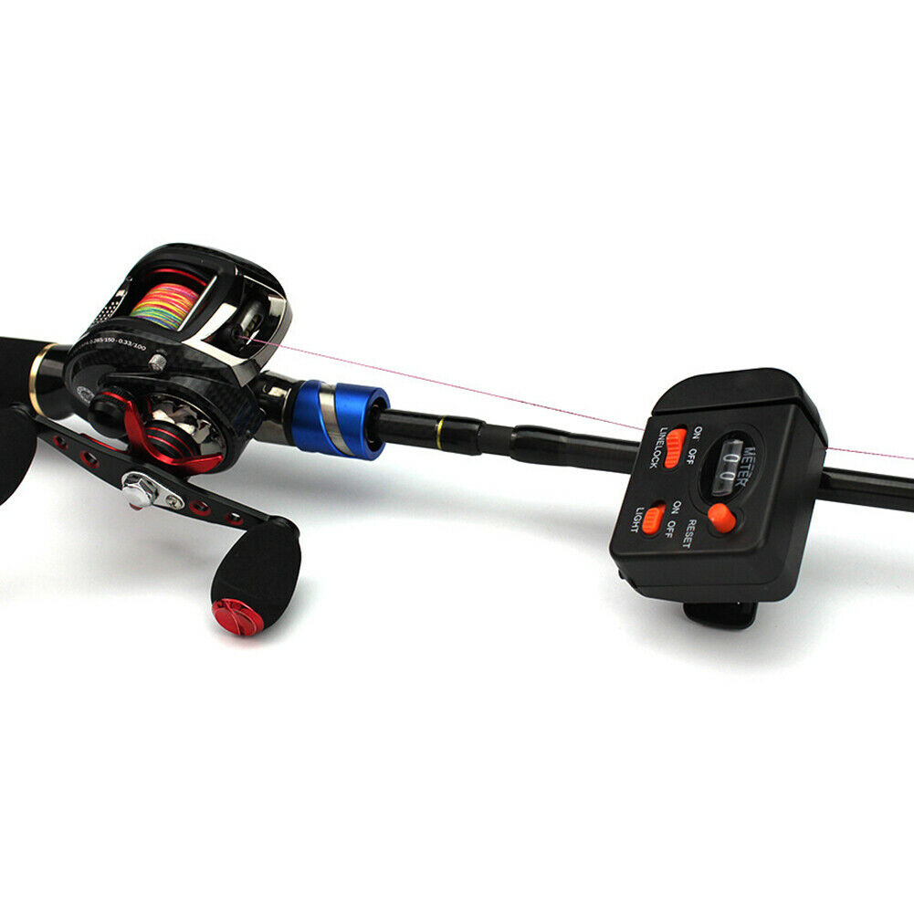 99.9m Fishing Line Counter Meter Length Gauge Depth Finder Digital Tackle