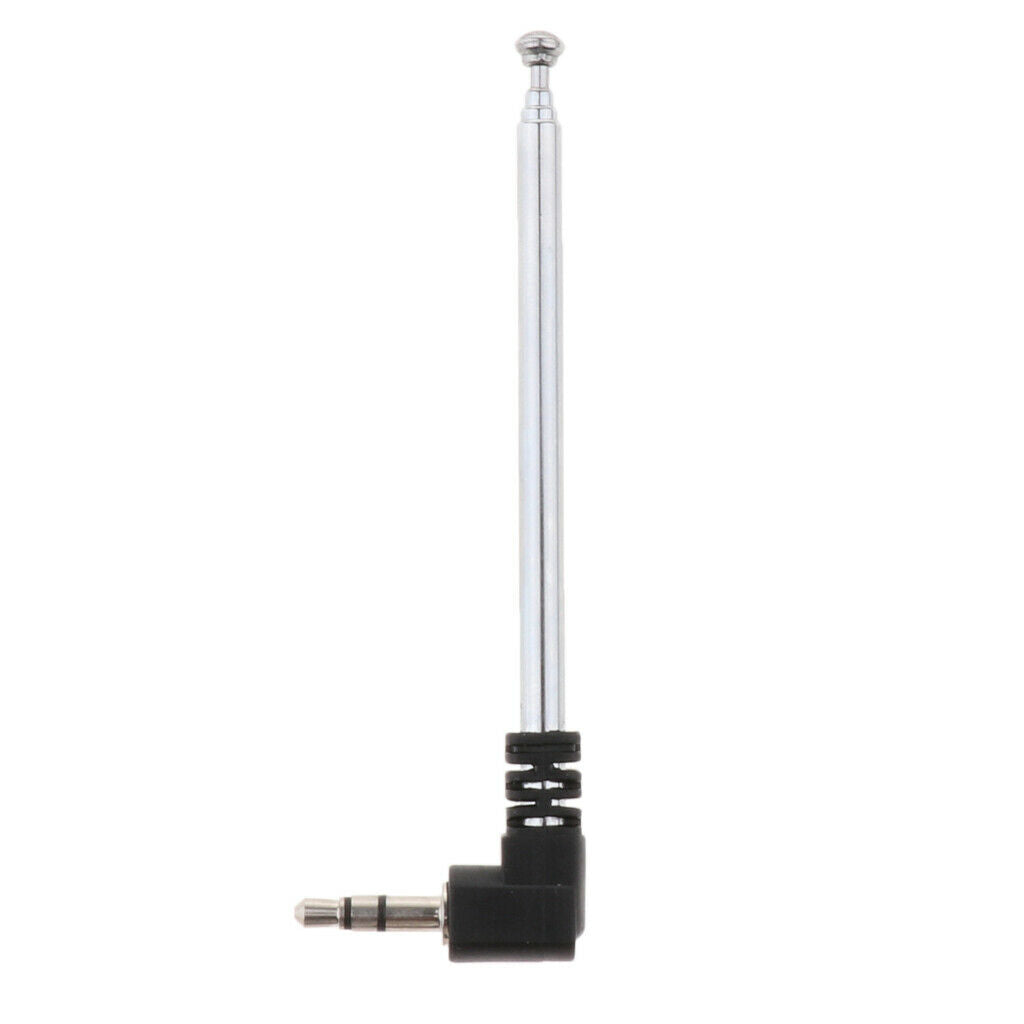 4 section stainless steel radio telescopic antenna with 3.5mm connector