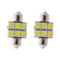 Pair Car 12V S31 5050 31mm Festoon 6LED Interior Light Lamp 6000~7000k White