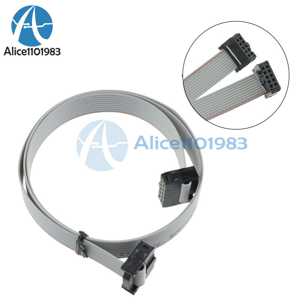 5PCS 70CM 10Pin USBISP USBASP JTAG AVR Download Wire 10P Ribbon Cable 2.54mm
