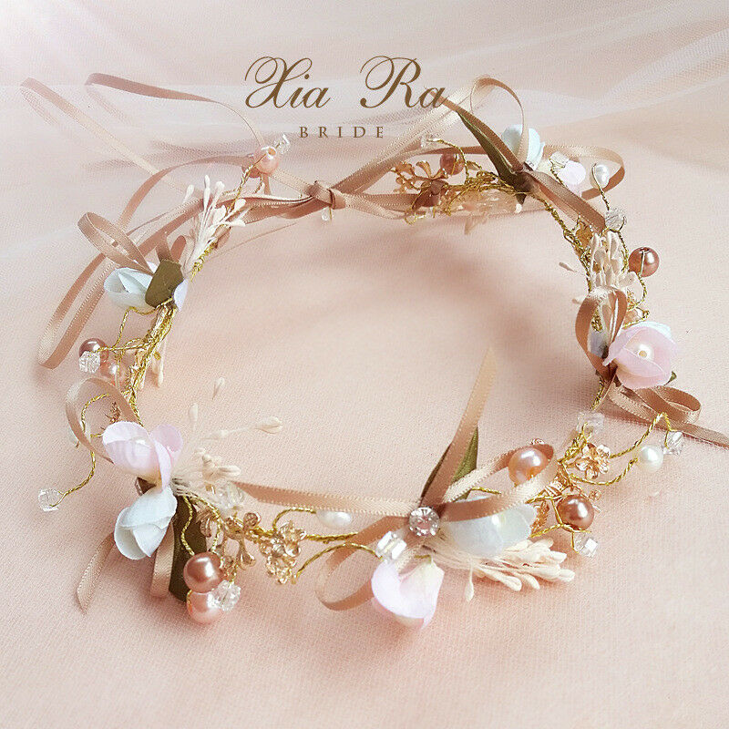 Flowers Garland To Brace Women Girls Headbands Crown Flower Wedding Hair Dress