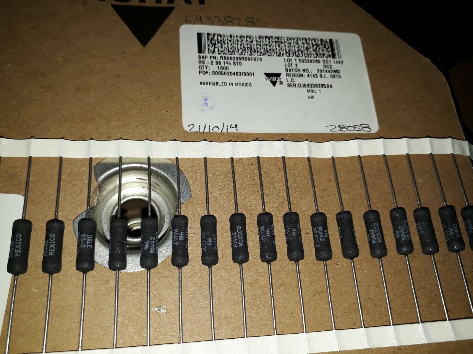 20pcs NEW Vishay/Dale 98R RS-2 4 watts 1% HI_END MIL-R-26 Audio Resistors! 100R