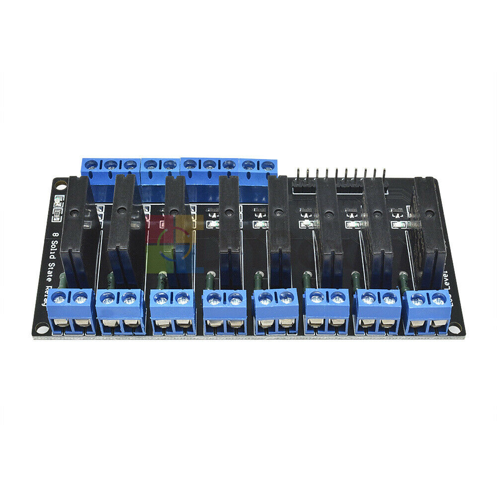 250V 5V 8 Channel Low Level Trigger Arduino Solid State Relay Module With Fuse