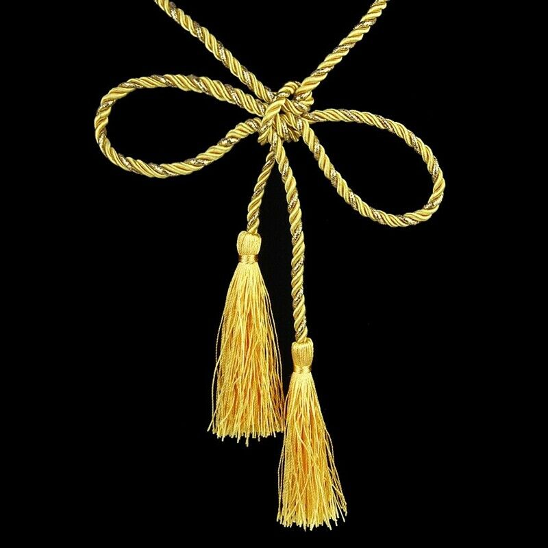 1 Pair of Curtain Tiebacks Tie Backs Tassel Rope Living Room Bedroom DecoratioL6