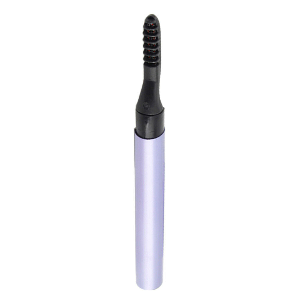 Fast Heating Mini Electric Eyelash Curler Long Lasting Eyelashes Comb Brush