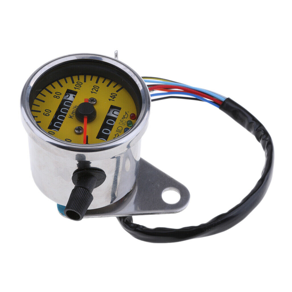 60mm Motorbike Universal LED Speedometer Gauge with Four Indicator Functions