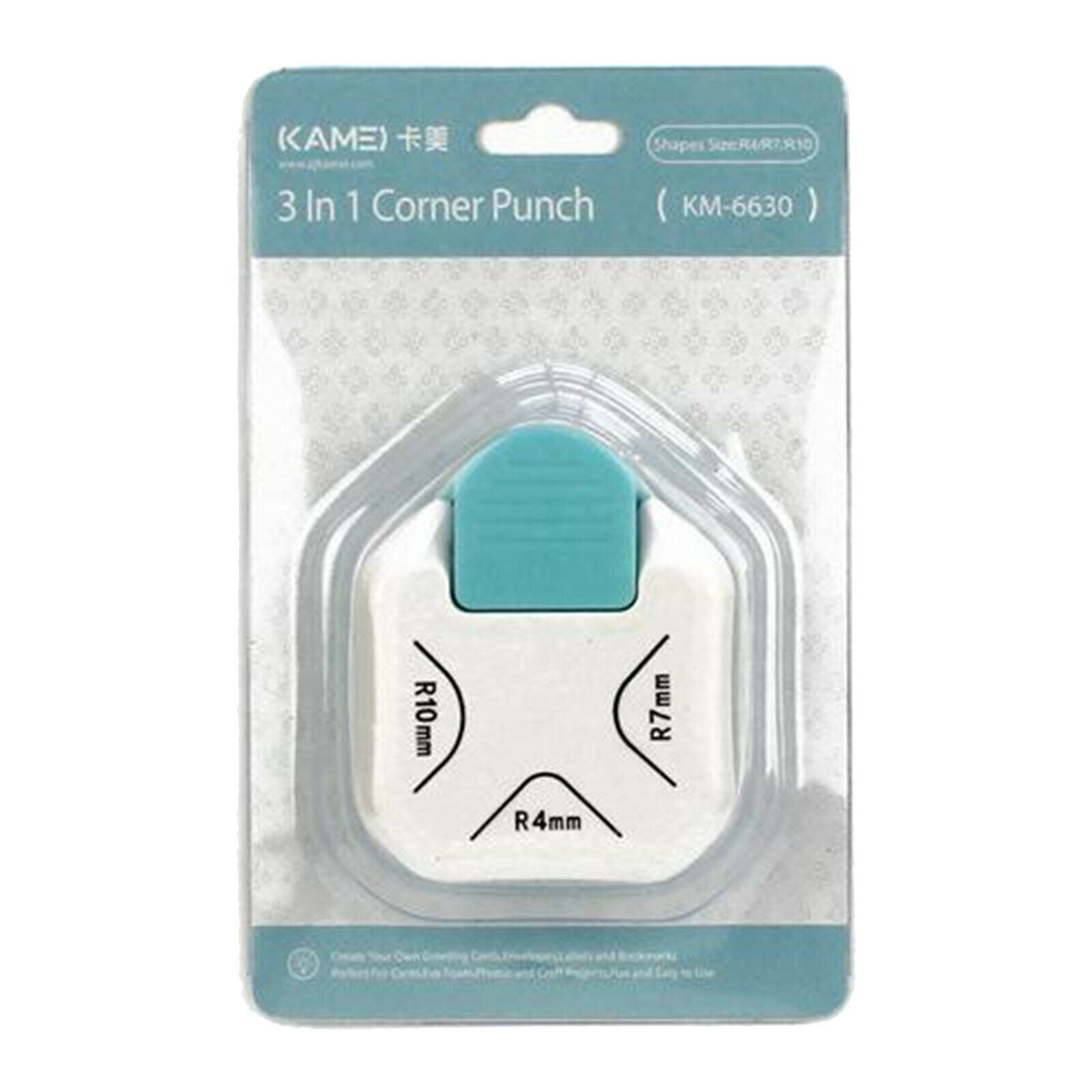 3 in 1 Corner Rounder Punch, Punch Board Punch 3 Way Paper Corner Rounder for