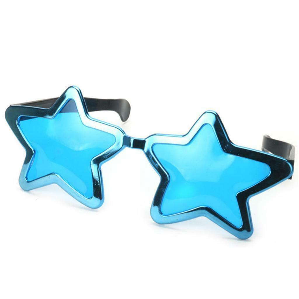 Star Shaped Sunglasses Costume Accessory - Blue