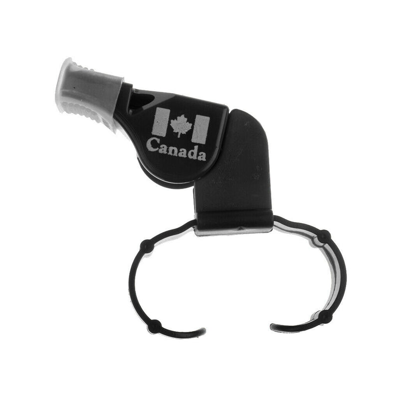 Plastic Derby Skate/Football/Sport Referee Finger Mouth Grip Whistle Black