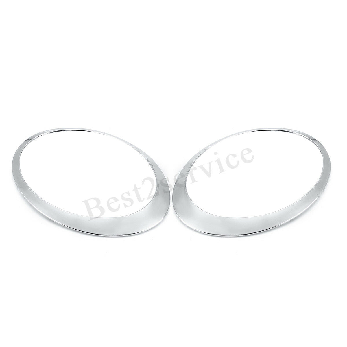 2x Left & Right Side Chrome Headlight Trim Ring For Mini Cooper 2007-2015    â—
