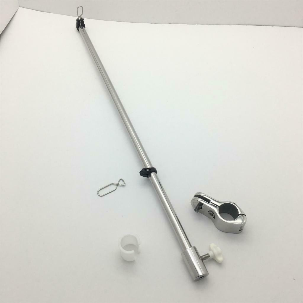 Marine Grade Stainless Steel Flag Pole Tube ϕ1/2" L:533.4mm RV Fishing