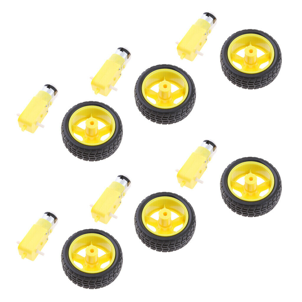 Smart Robot Car Tire Wheel Gear DC3-6V