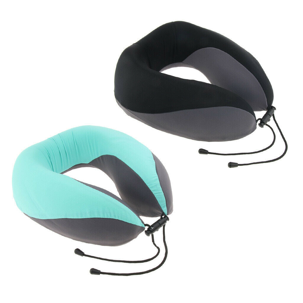 2X Home Office Travel Portable U Shaped Memory Foam Pillows Neck Protection