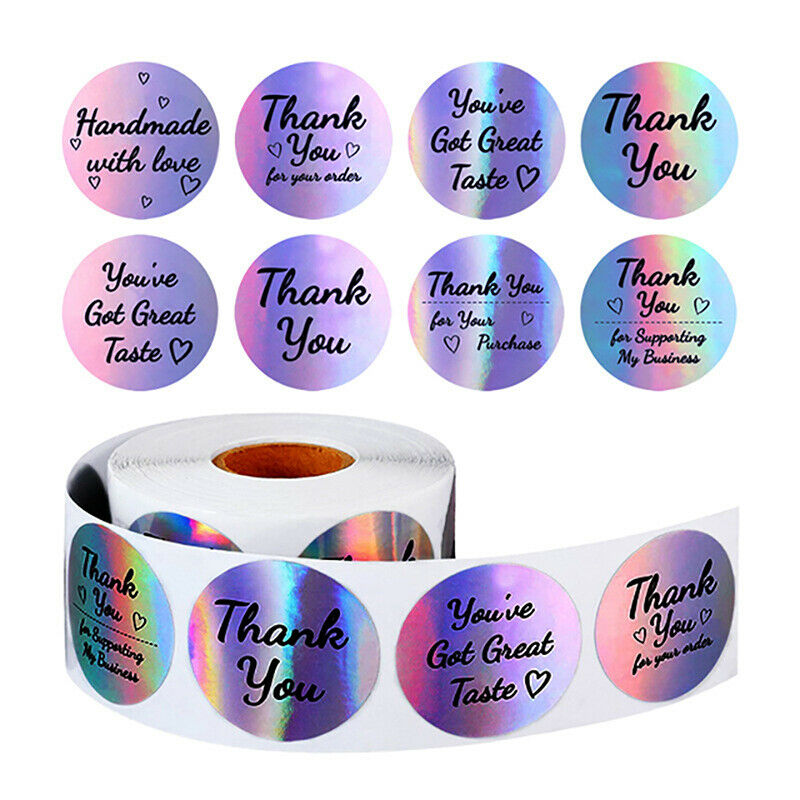 500*Thank You for My Small Business Stickers Paper Thank You Label StickerB FT