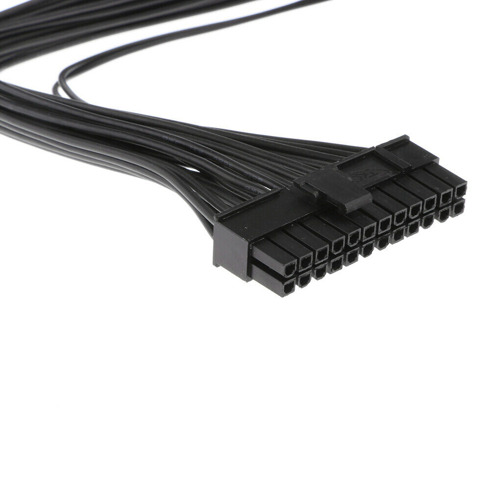 3X 1x dual power supply 24PIN male to female connection adapter cable