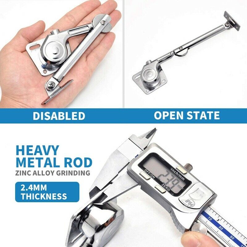 2 Pack Heavy Lid Support Hinges,Support Hinge Hydraulic Lever Corrosion ResistO9
