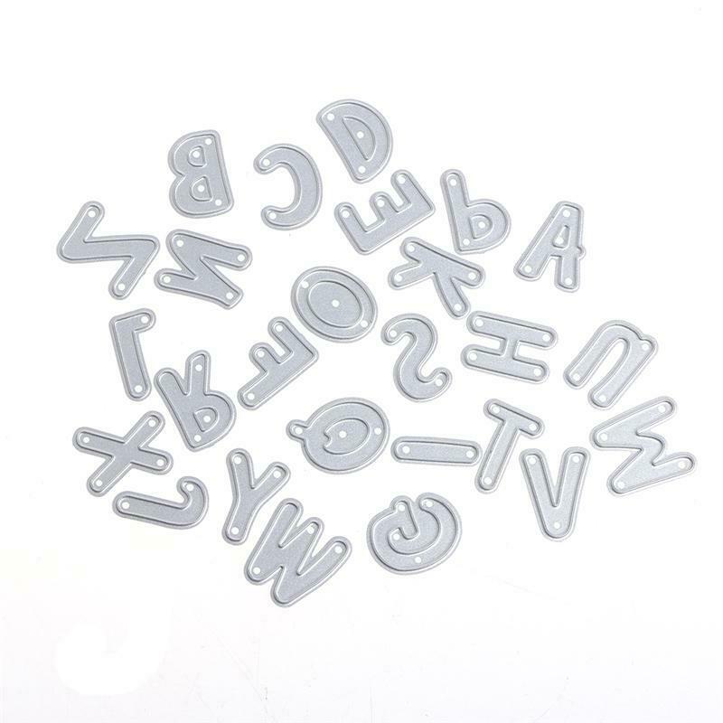 Alphabet Cutting Dies Stencils DIY Scrapbook Album Paper Card Embossing Craft