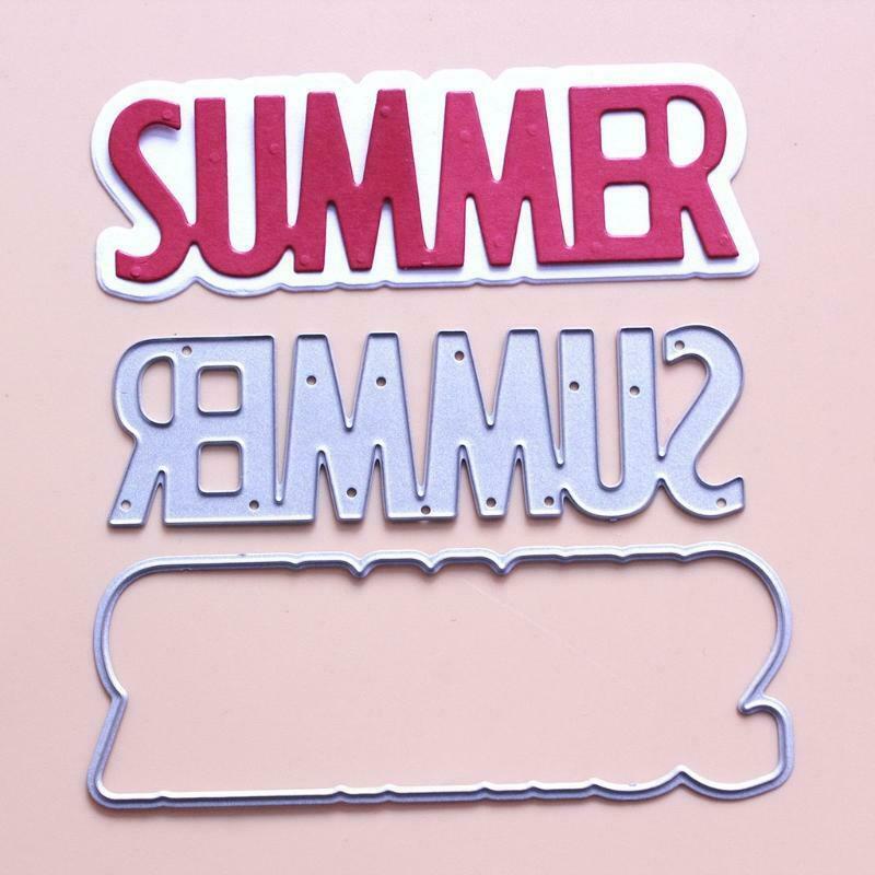 Summer Metal Cutting Dies Stencil Scrapbooking DIY Album Stamp Paper Card Mold
