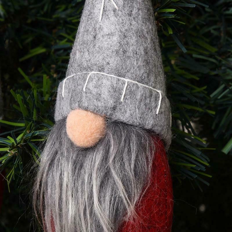 3pcs Christmas Tree Hanging Gnomes Ornaments Swedish Handmade Plush Gnomes
