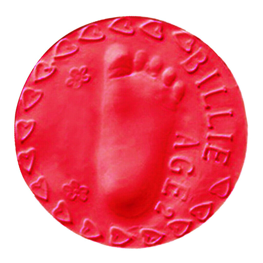2x Air Dried Clay Baby Handprint Footprint Printing Fingerprint Fingerprint