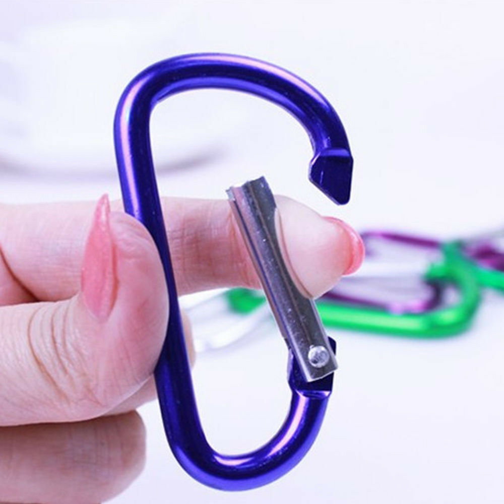 5 x Carabiner Small Spring Clip Snap Clasp Hook Keyring Carabina Karabiner 2020