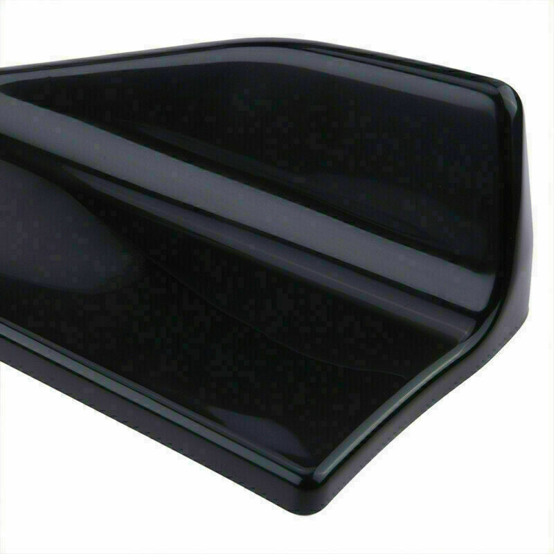 Universal Skirt Spoiler Rear Lip Extension Rocker Splitters Winglet Wings Black