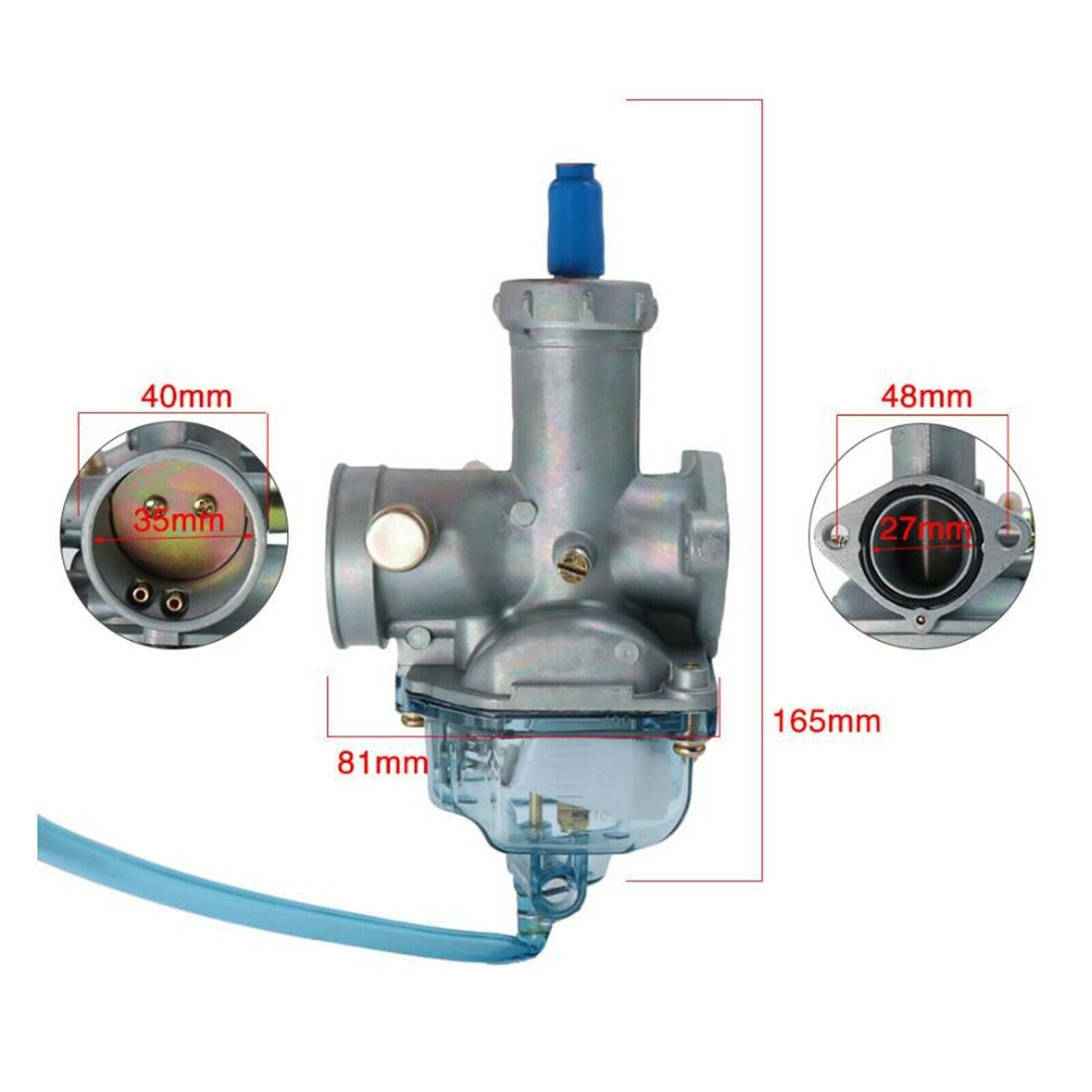 Carburetor PZ27 27mm Visual Cup for 125cc 150cc ATV Motorbike Accessories