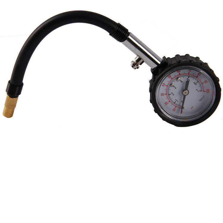 Dial Tire Gauge Metal Air Pressure PSI Truck Auto Car Bicycle Tester Meter