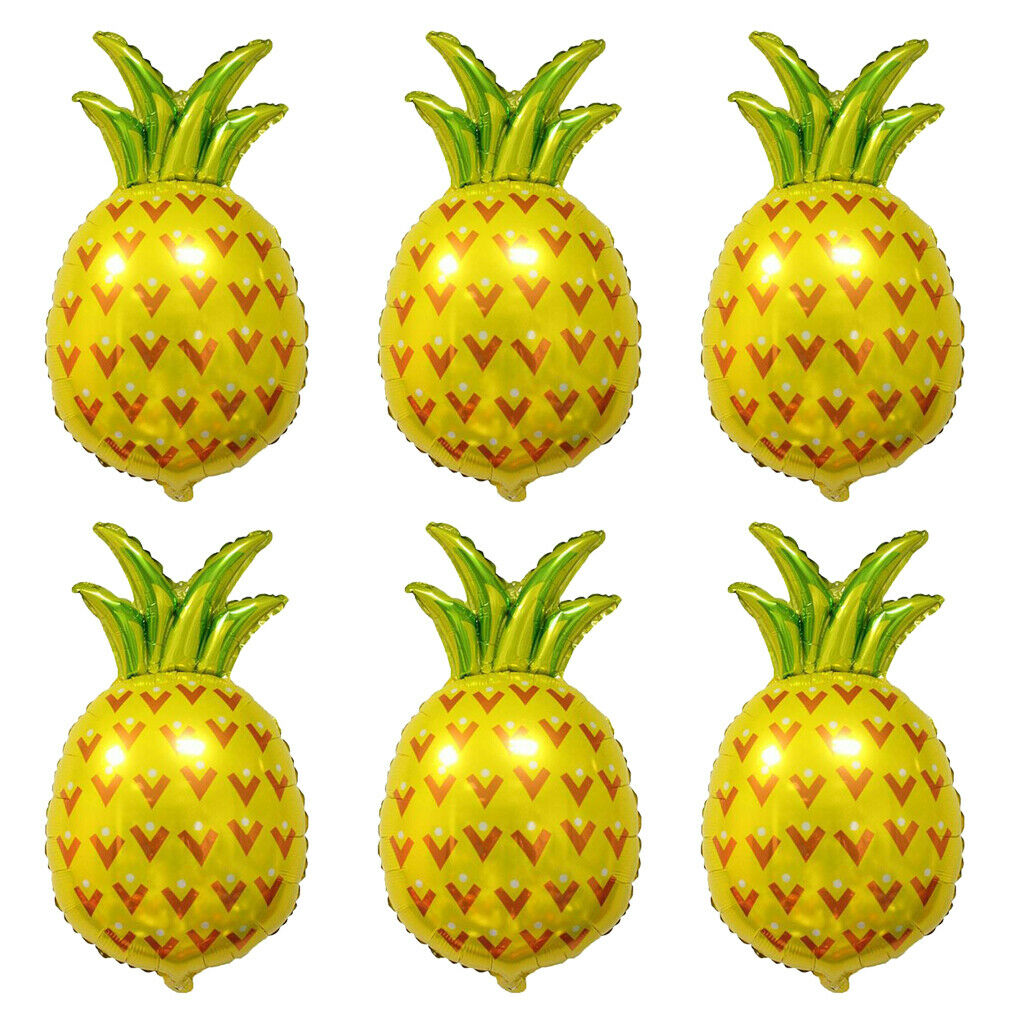 6pcs Large Pineapple Aluminum Foil Balloon Kids Birthday Party Decoration