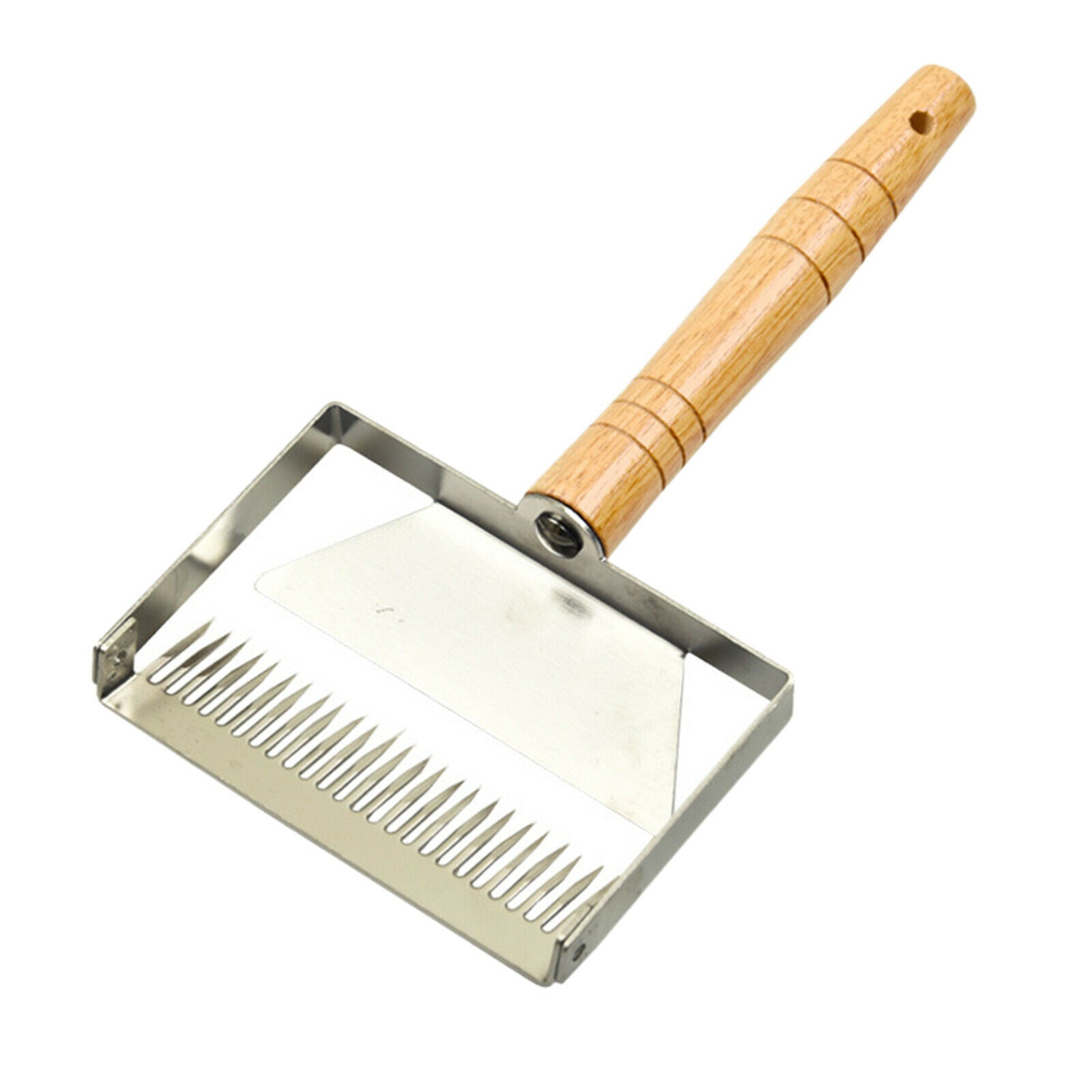 Honey Uncapping Tool Fork Wooden Handle Stainless Steel Uncapping Scraper