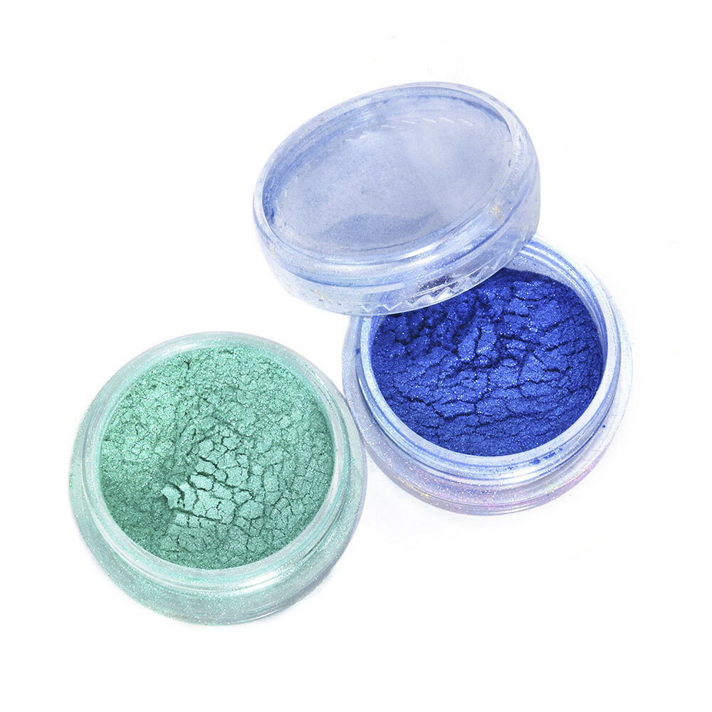 12 Color Glitter Making Bath Bomb Soap Dye Eye Shadow Makeup Pigment Mica Powder