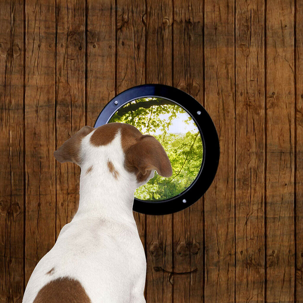Pet Window Dog Fence Dome Transparent Acrylic Garden Hose Patio Dogs Supply