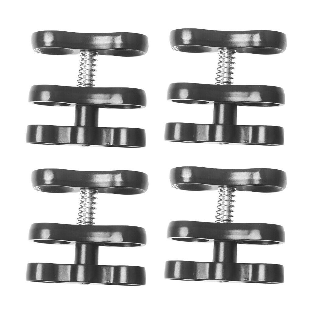 4 Pieces Underwater Butterfly Clips Flashlight Clamps Joint Accessories
