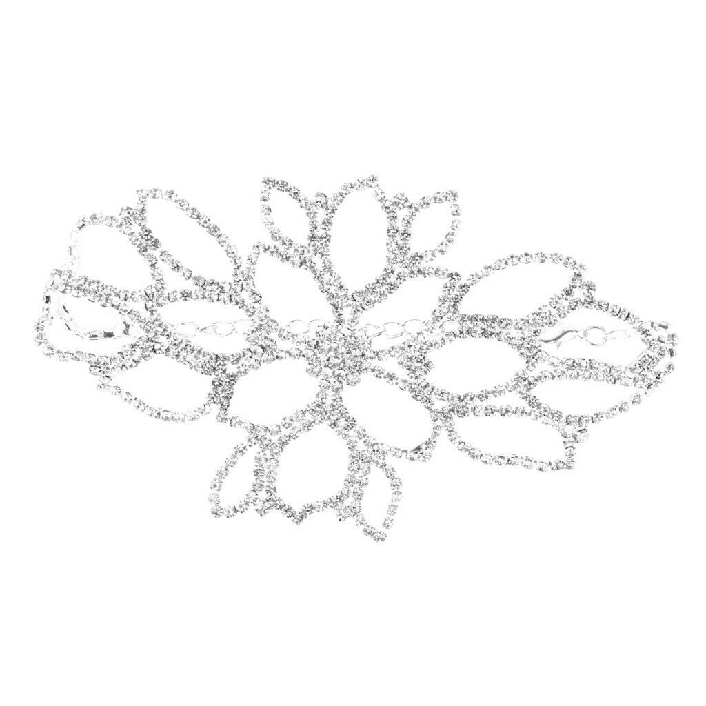 Lady Bridal Rhinestone Crystal Arm Armlet Bracelet Bangle Women Girl Patry