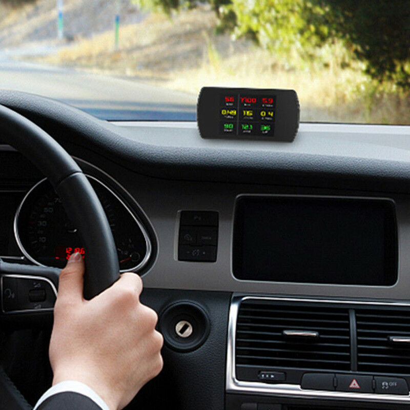 Universal HUD Head-up Display Car OBD2 Smart Digital Speedometer Speed Alarm
