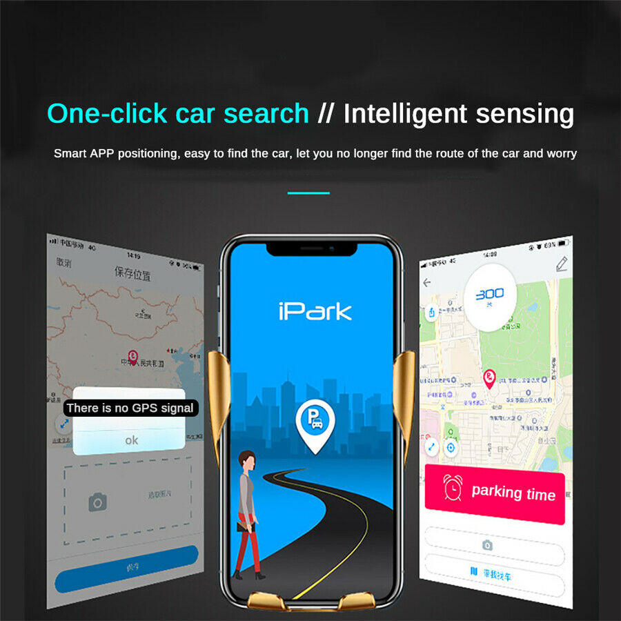 Car Qi Wireless Charger Clamping phone Holder Qi Charger Holder APP Position 10W