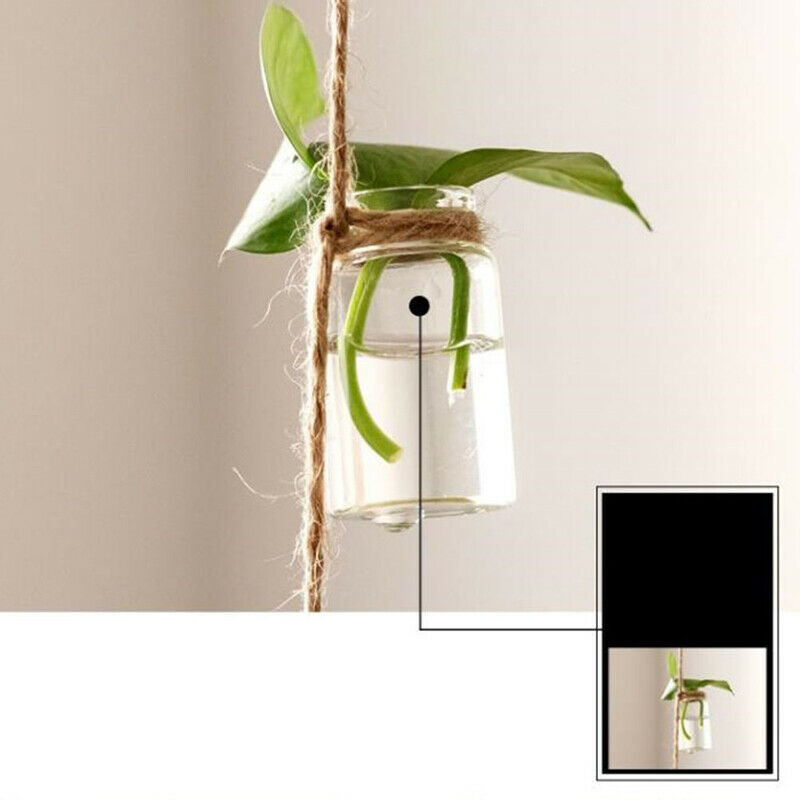 Wind Chimes Style Decor Glass Vase 1 Strings Hanging Vase With 8 Mini BottleFCA