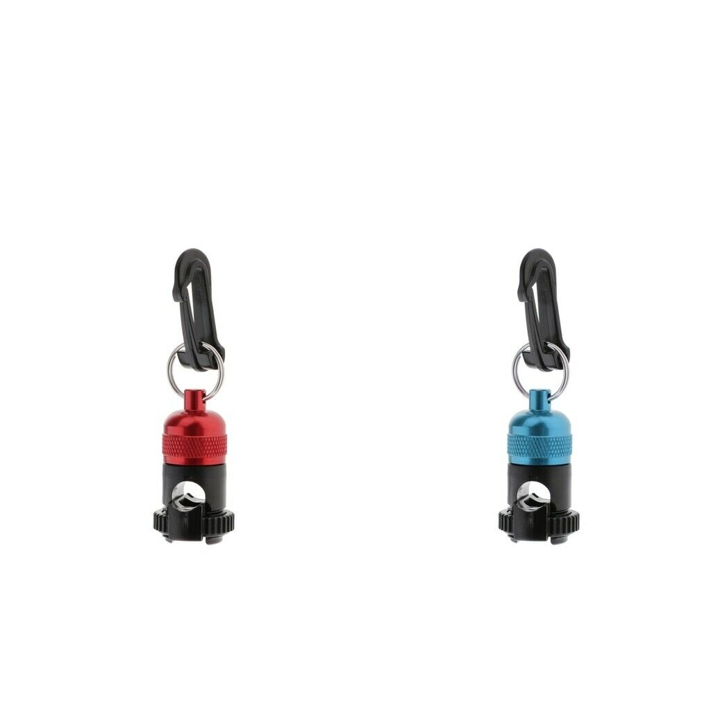 2 Pieces Scuba Diving Snorkeling Second Stage Regulator Hose Holder & Clip