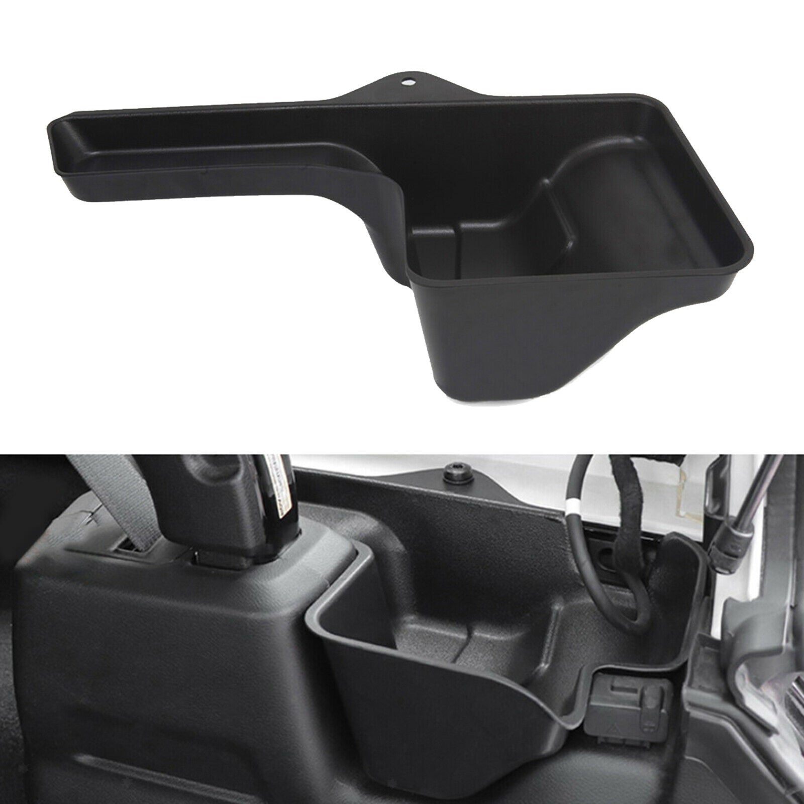 2x Rear Trunk Organizer Fit for Jeep JLU 2020 2021 Accessories Parts Black