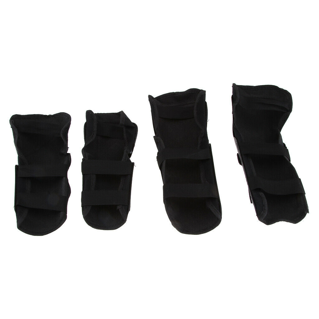 4 Pcs Elbow Knee Shin  Protective Guard Protector Riding Motorcycle